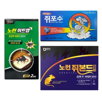 초강력 쥐끈끈이 쥐포수 10트랩(2매입x5팩)