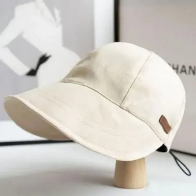 버킷햇 와이드 벙거지 모자 자외선 스트링 조절 여성용