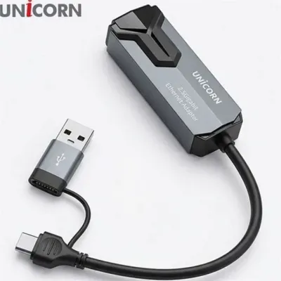 c 타입 usb 랜 카드 usb 이더넷 어댑터 2.5기가 휴대용 노트북 태블릿