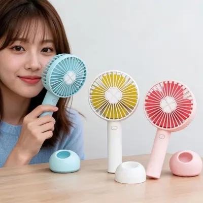 핸디선풍기 휴대용 무선 저소음 여름 야외 캠핑 여행 사무실 학생 책상용