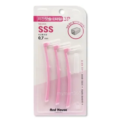 덴탈 치간 칫솔 구강 치석제거 치아 치솔 L형 SSS 3P