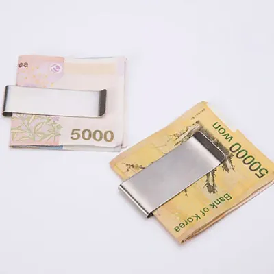 지폐 카드 하이패스 정리 집게 스텐 머니 클립 명함 지갑 고정 남자 클러치
