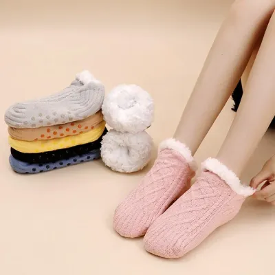 준캡 남자 여자 학생 후리스원단 꽈배기 발목 수면양말