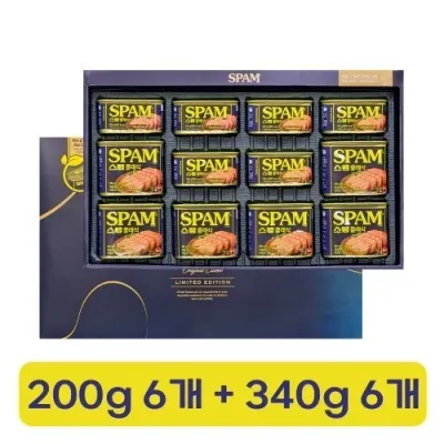 CJ 스팸 3호 340g 6개 + 200g 6개