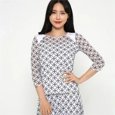 여성 밸리 댄스 상의 여성 살사 댄스 상의 티셔츠 라틴 연습복 댄스복 레슨복 웨어 블링블링 블라우스