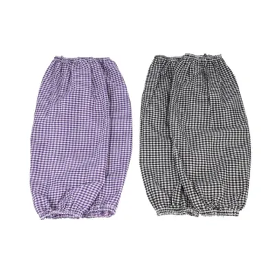 체크무늬 팔토시 1쌍 블랙