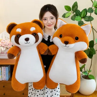 래서판다인형 크로스보더 오리지널 라쿤 인형 여우 봉제 장난감 긴 다리 끌어안는 베개 숲속