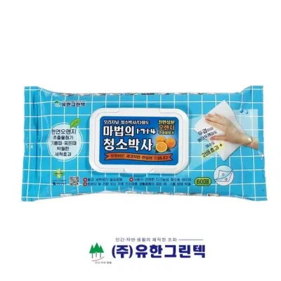세척티슈 위생클리너 청소세트 실내용 60매