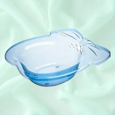 투명 하늘색 온수좌욕 대야 리본 단일 커버 임산부 온수 욕실용품