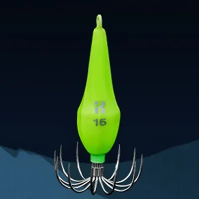 쭈꾸미 낚시 바늘 오징어 에기 채비 바늘 형광 15호