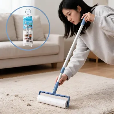 테이프 클리너 반려동물 털 먼지 제거기 옷 침구류 소파 카페트 청소용품