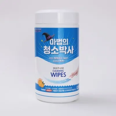 마법의청소박사 200매 원통형 다용도 클리너티슈 기름때 찌든때 세정용