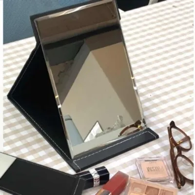접이식 사각 스탠드 탁상거울 블랙 대 탁상용거울 화장대탁상거울 화장거울 휴대용거울 탁상화장거울