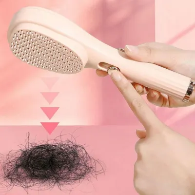 푸쉬업 매직 헤어 브러쉬 엉킴방지 빗 머리카락 정리 헤어 머리빗 빗 푸쉬업빗 엉킴방지 브러쉬