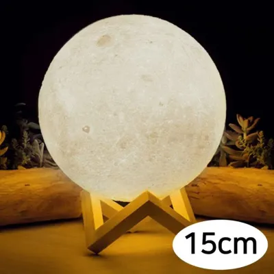 키즈맘아트 아이방무드등 달님 무드등 15cm (웜옐로우 컬러)