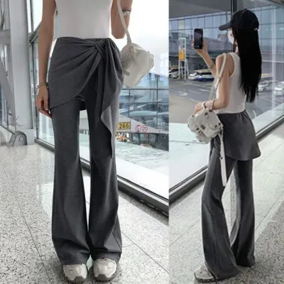 랩팬츠 여성부츠컷팬츠 밴딩부츠컷 여성바지 밴딩 쿨바지 아이스 여성편한