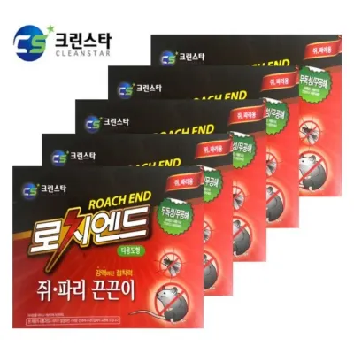 크린 스타 쥐 파리 끈끈이 다용도형 2개입 5팩