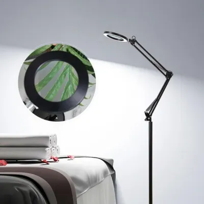 LED 돋보기 대형 장 스탠드 확대경 조명 링 라이트