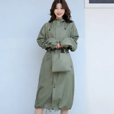 트렌드 남녀공용 바람막이 레인코트(L) (그린) 우비