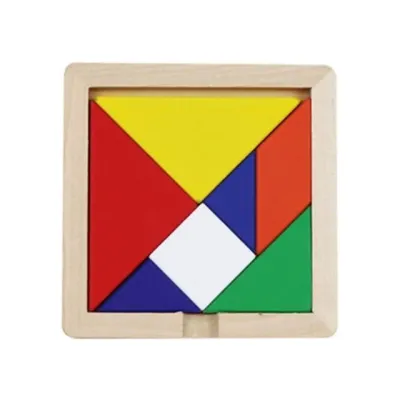 혜명몰 석광 2000 칠교놀이 / 100X100mm - 개 (1개입) 사고력교구 도형맞추기 원목교구 수학교구 조각퍼즐