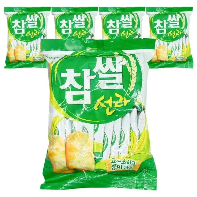크라운제과 참쌀선과 115g 5개