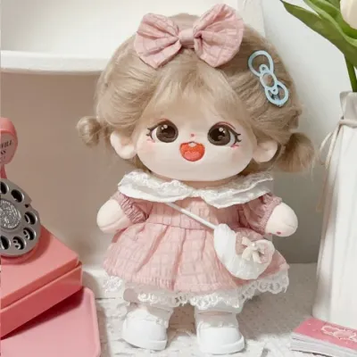 20cm인형옷 솜인형옷 원피스 가방 머리핀