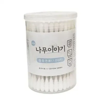 순면 면봉 회오리 면봉 무형광 휴대용 가정용 귀이개 일회용 청소 어린이 신생아 아기 안전 멸균