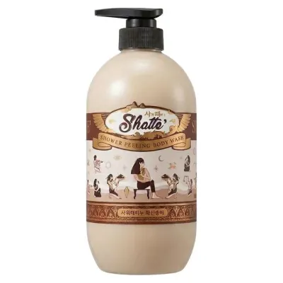 샤워때비누 화산송이 바디솝 화이트머스크향 900ml