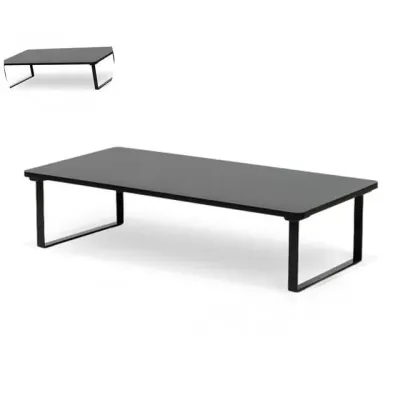 모니터스탠드 컴퓨터받침대 모니터 받침대 블랙 50 x 15 x 26cm 1개