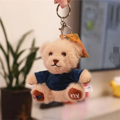 귀여운 가방 키링 테디베어 인형 가방 키링 선물용 커플 고리
