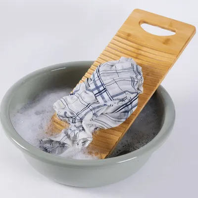 손세탁 대나무 빨래판(60x18cm) (플랫) 손빨래