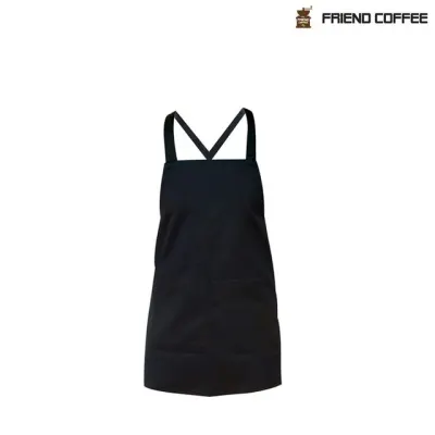 KYJ 바리스타 앞치마 크로스 블랙 1P
