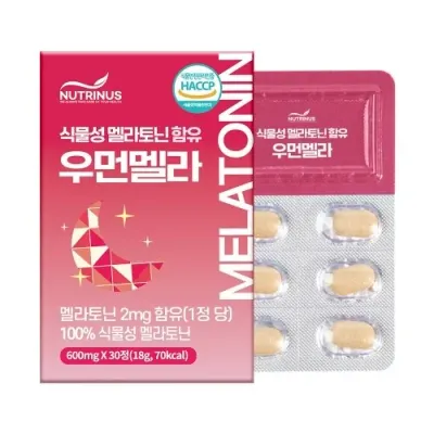 뉴트리너스 식물성 멜라토닌 함유 우먼멜라 600mg x 30정