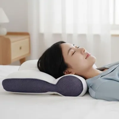 바른수면 경추 지지 세탁 편한 경추베개 900g