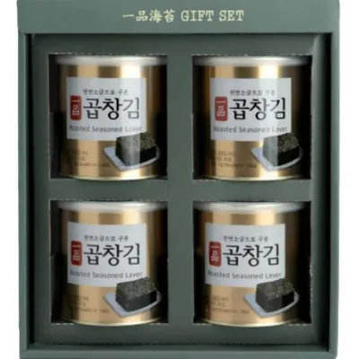 곱창김 김 4캔 선물세트 추석 30g 명절김선물세트 일품