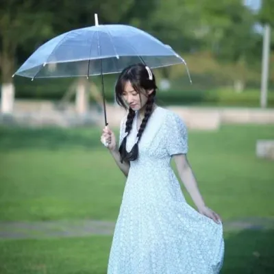 우산 투명장우산 수동 감성적인 비닐우산 양우산 투명우산 우비 우산 자동우산 수동우산 우양산 장우산