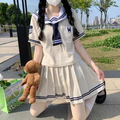 세라복 세라 타이 반팔마린 셔츠 블라우스 하의 네이비 학생복 어린이교복