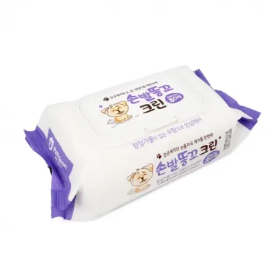 애견 물티슈(손발똥꼬크린) 80매캡