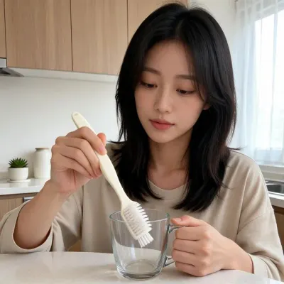 착즙기 믹서기 세척 솔 틈새 설거지 청소용 도구 홈카페 주방 틈새솔 아이템