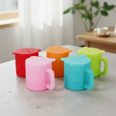 내열 실리콘 컵 300ml 말랑한 위생적인 홈카페 유리컵 대용량