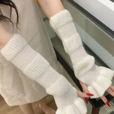 프릴 롱 핸드워머 손토시 팔워머 토시