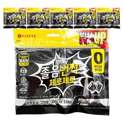 롯데 졸음번쩍껌 제로제로 트윈 리필 105g x 6개