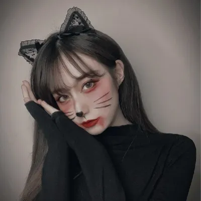 [엘에스]할로윈 귀염 섹시 캣츠 헤어밴드 고양이 머리띠 캐릭터귀여운 놀이공원