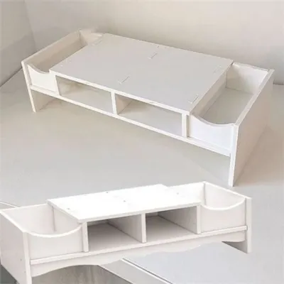 모니터 받침대 컴퓨터 모니터 받침대 수납형 서랍형 컴퓨터 데스크 선반형 다용도 사무용 데스크탑 노트북