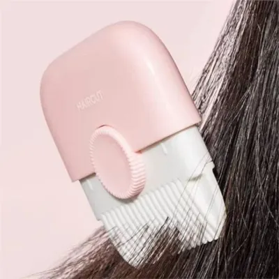 앞머리 정리 빗 헤어 커팅 빗 스타일링 자르는 미용 도구 휴대용 커팅기 자르기 자연 관리 길이 용품 간편