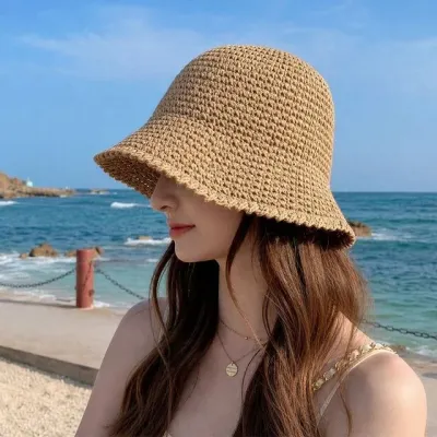 여성 라탄모자 여름 챙넓은 휴양지 밀짚모자 벙거지
