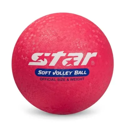 혜명몰 스타 소프트 발리볼 8호 CB818-04 레드 - 개 (1개입) 피구볼 학생피구공 배구공 피구용공 칼라배구