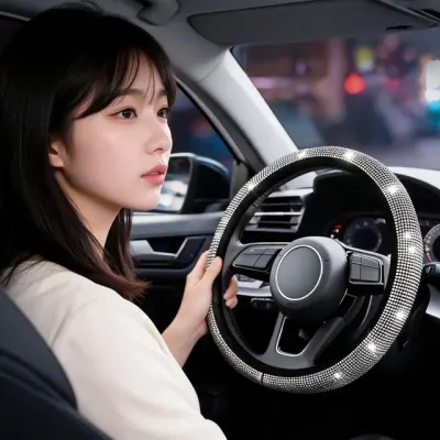 자동차 핸들커버 운전대 커버 그립 차량 인테리어 드레스업 교체 부품