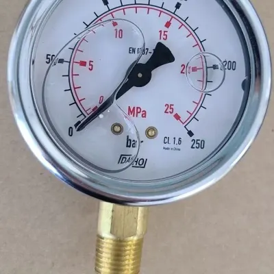 게이지 압력센서 압력계 아날로그 압력 63mm 250bar