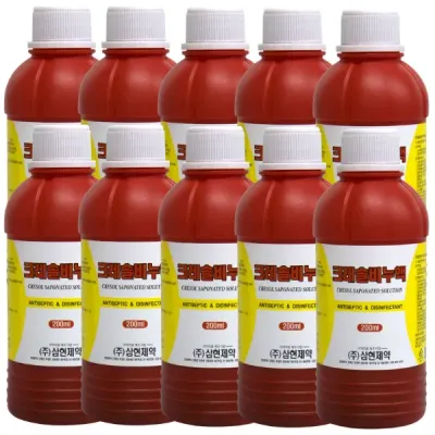 삼현 크레솔 비누액 200ml 10개 크레졸 소독 야생동물 퇴치 (상세페이지 꼭 참조)